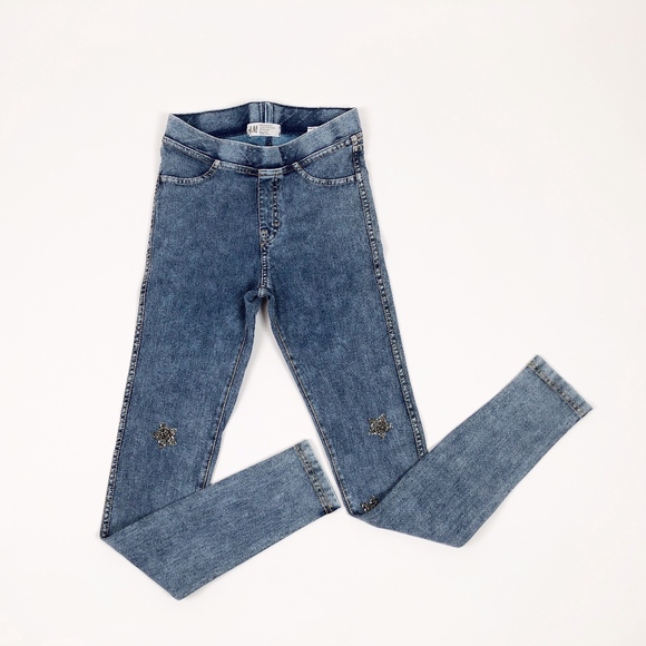 NWOT H&M Girl Denim Leggings, Size 10-11Y - Picture 1 of 4